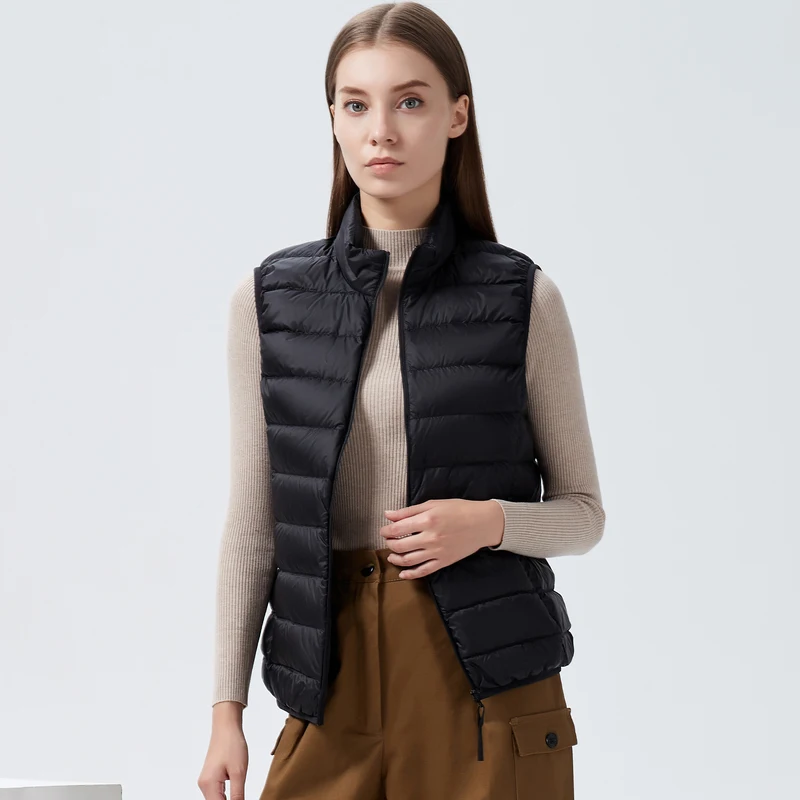 Women Vests 2021 New Winter Ultra Light White Duck Down Vest Female Slim Sleeveless Jacket Women's Windproof Warm Waistcoat women vests 2021 new winter ultra light white duck down vest female slim sleeveless jacket women s windproof warm waistcoat