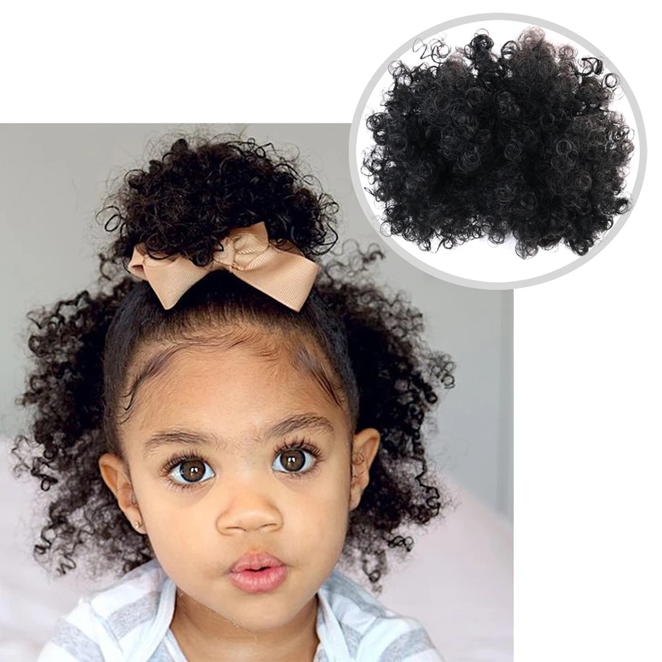 Afro-Bun-Puff-Curly-chignon-Ponytail-Drawstring-Short-Afro-Kinky-Ponytail-Synthetic-Hair-Bun-Hair-Accessories