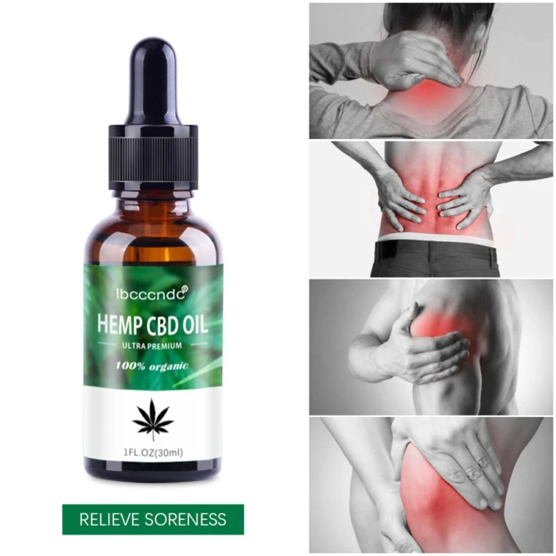 

Hemp Oil Massage Oil Soothes Pressure Pain Improve Sleeping Scraping Foot Bath Aromatherapy Oil 30ML