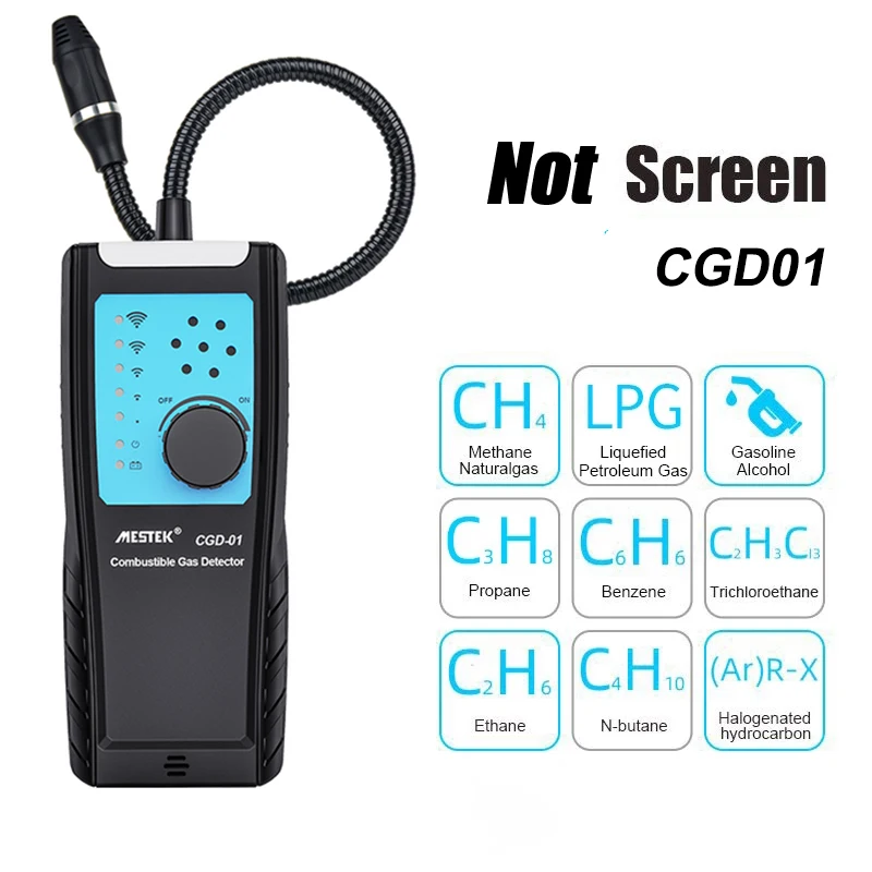 Digital Gas Detector Gas Sensor Air Quality Monitor Gas Leak Sensor Gas Analyzer Automotive Combustible Detector portable ph meter Measurement & Analysis Tools