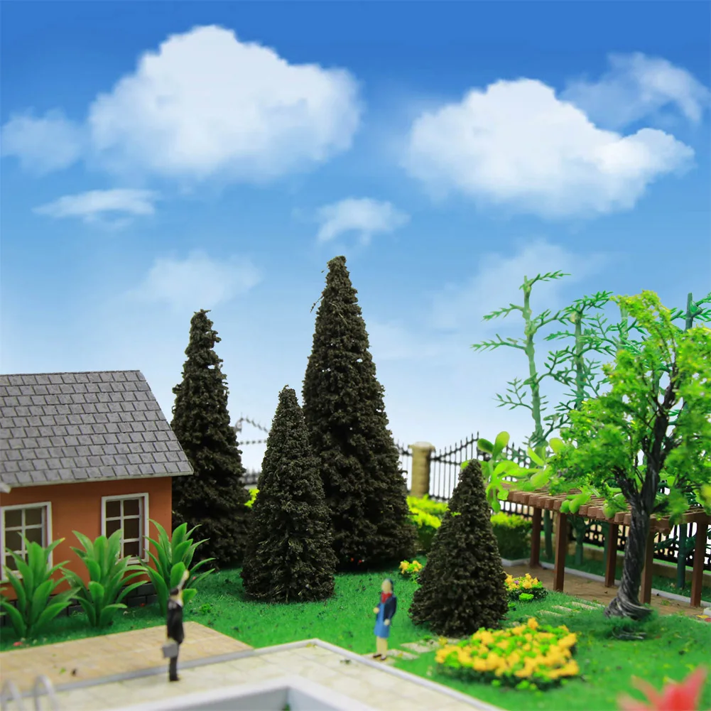S0404 Model Train Railroad HO scale Painted Farm Cows and Model Train ...