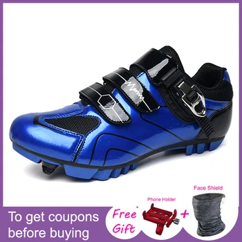 

2020 New Road Cycling Shoes Luminous Locking Design MTB Shoes Men's Bike Shoes Bicycle Riding Shoes Ciclismo Shoes