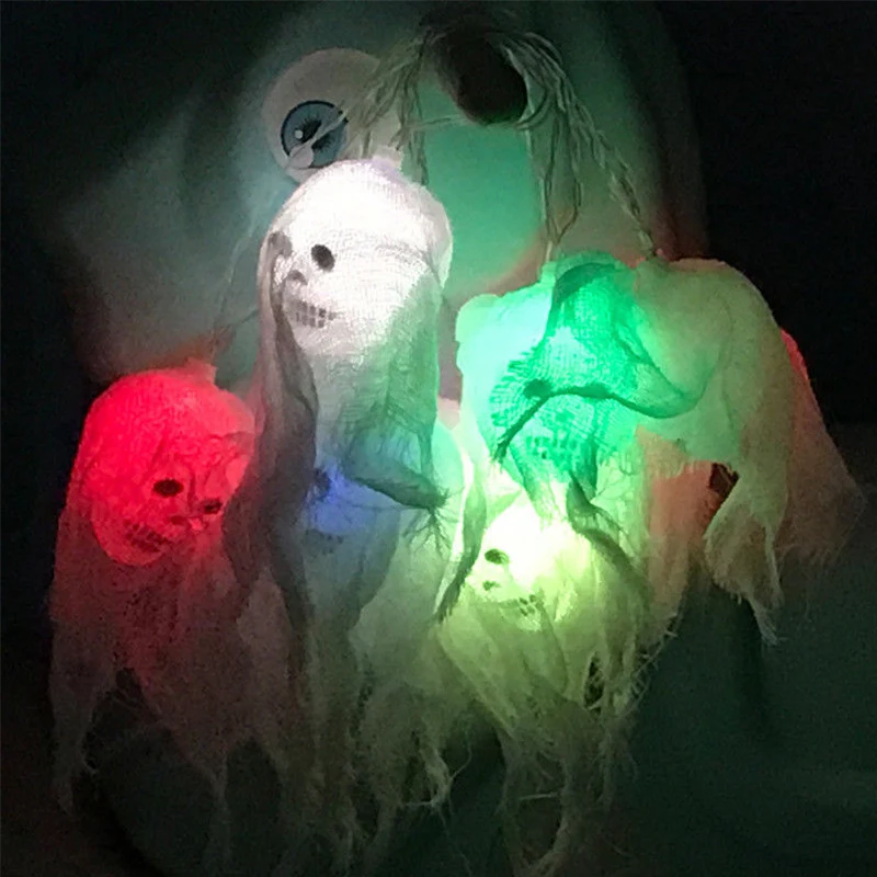 Super Bright Durable Yard Skull Outdoor Landscape Lamp String Light Fairy String Romantic Halloween Xmas Decor Festival Wedding