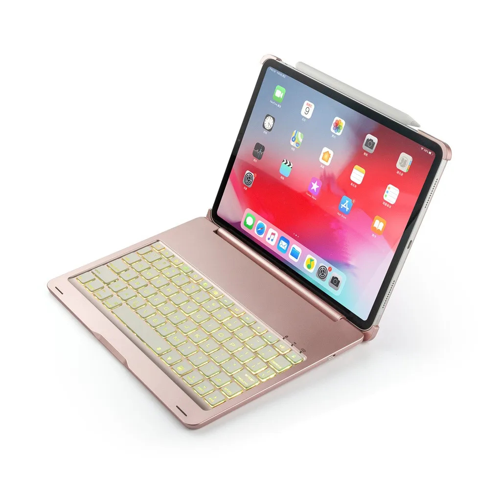 Горячая флип клавиатура для iPad Pro11 чехол алюминиевый сплав флип беспроводной Bluetooth 3,0 планшет с подсветкой Клавиатура поддерживает IOS системы