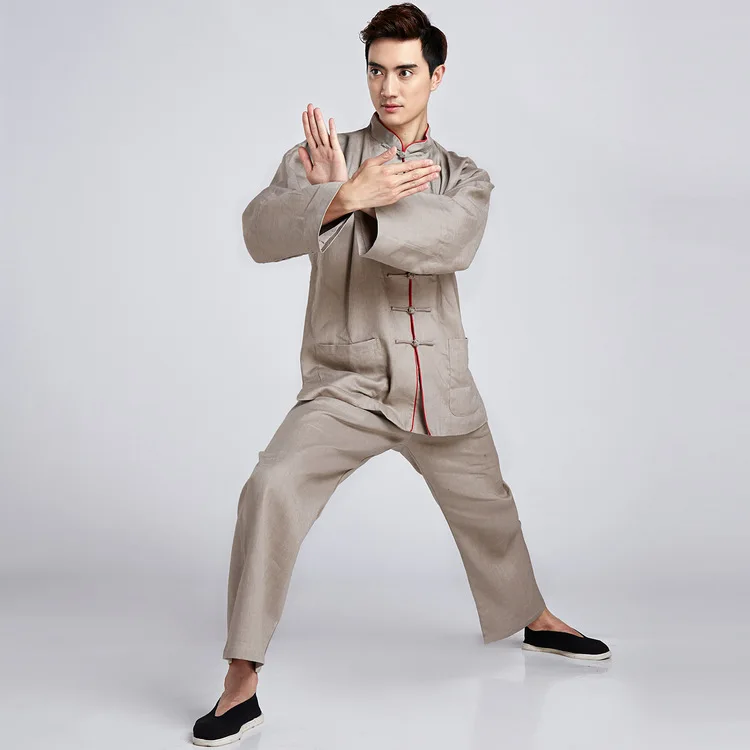 Adult Tai Chi Suits Wu Shu Clothes Kung Fu Uniform Morning Exercise The Performance Wear Clothing for Men | Тематическая одежда и