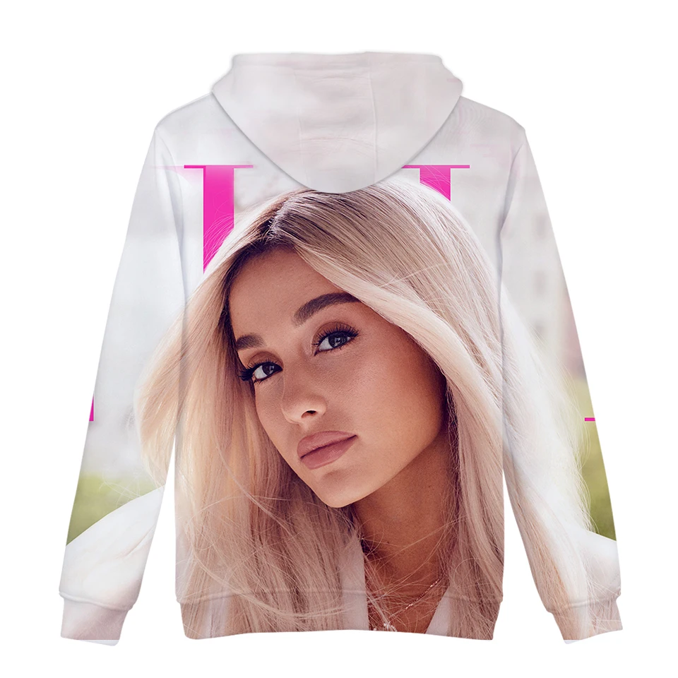 Ariana Grande, 3D худи, Женская толстовка, модная, для девочек, хип-хоп, Харадзюку, худи, хит, Ariana Grande, популярная, новая, черная, 3D Толстовка
