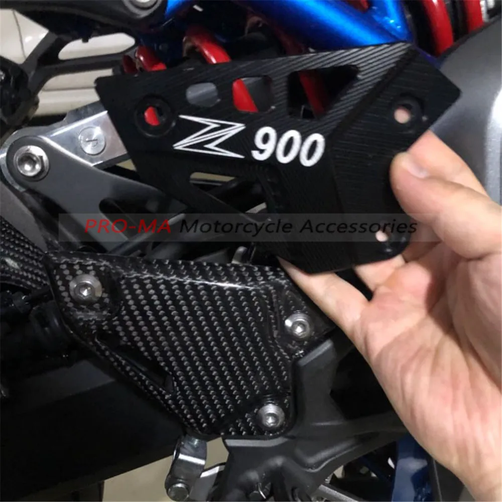 

DTRAD Motorcycle foot rest Heel Guards in Carbon Fiber For Kawasaki Z900 2017-2019 Twill glossy weave