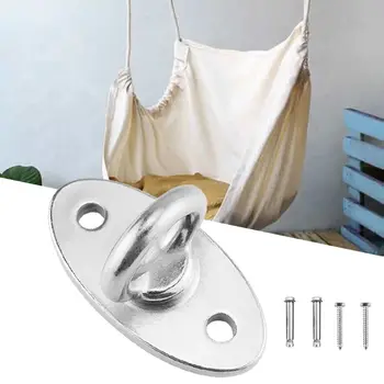 

2020New Stainless Steel Fixed Plate Hanging Hook Yoga Sandbag Bag Swing Chair Hammock Accessories Mounting Fastening High Qualit