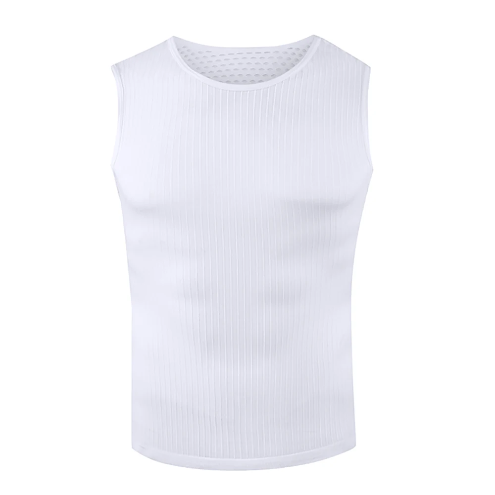 

HuB Summer Cycling Sleeveless vest Quick dry mesh fabric no logo design Outdoor Bicycle Breathable White Vest Bicycle Clothing