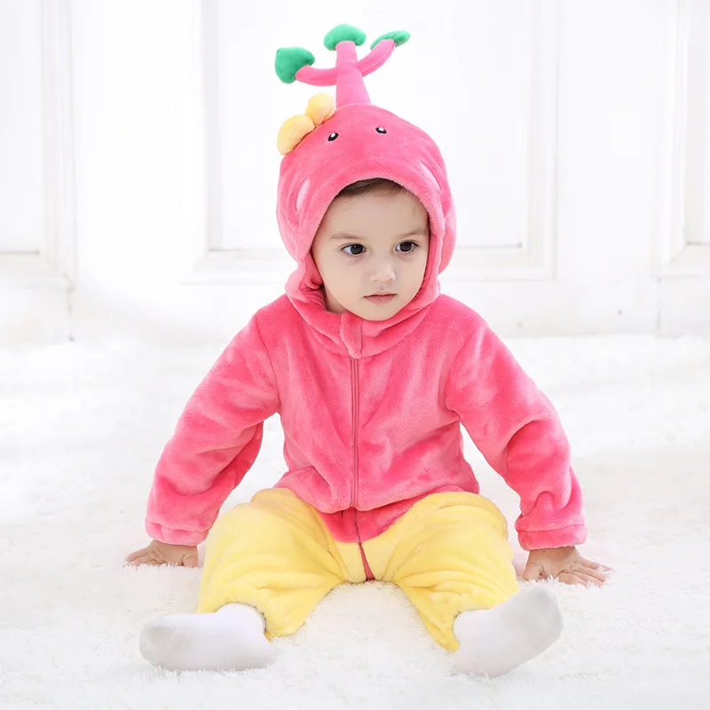 SAILEROAD/Трицератопс кегуруми; детские пижамы; сезон весна-осень; одежда для сна для малышей; Зима г.; комбинезон для новорожденных на молнии - Цвет: H3356 photo