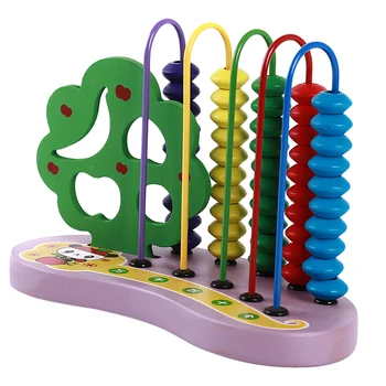 

1 pcs Mathematical Arithmetic Activities Color Wooden Abacus Educational Baby Toys Math Toy For Chirdren And Birthday Gifts