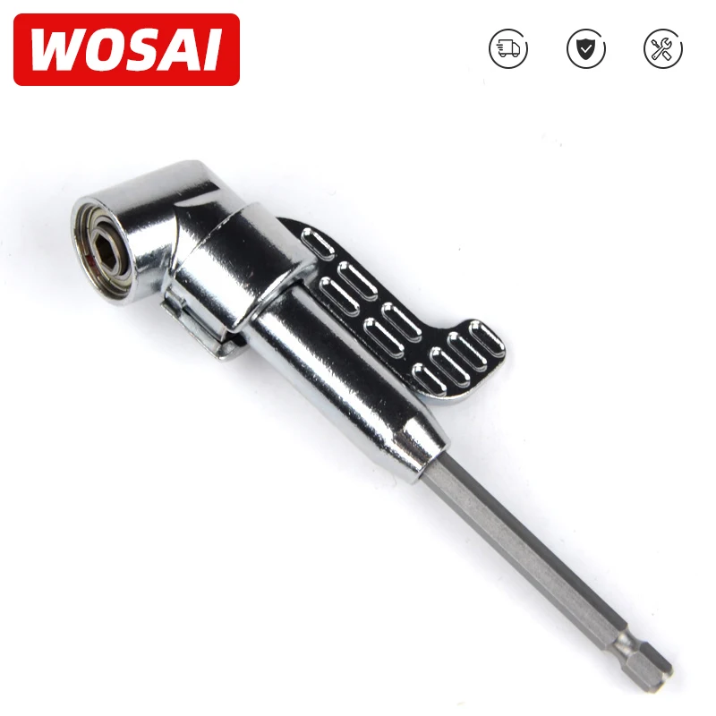 WOSAI 1/4 &quotМагнитный угловой отвертка адаптер 360 градусов Регулируемый фланец