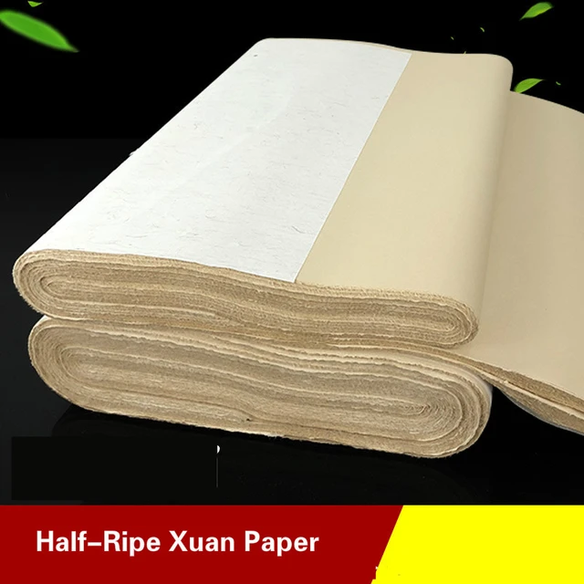 Chinese Rice Paper Thicken Raw Xuan Papers Painting Calligraphy Half Ripe  Rice Papers Rijstpapier Carta Di