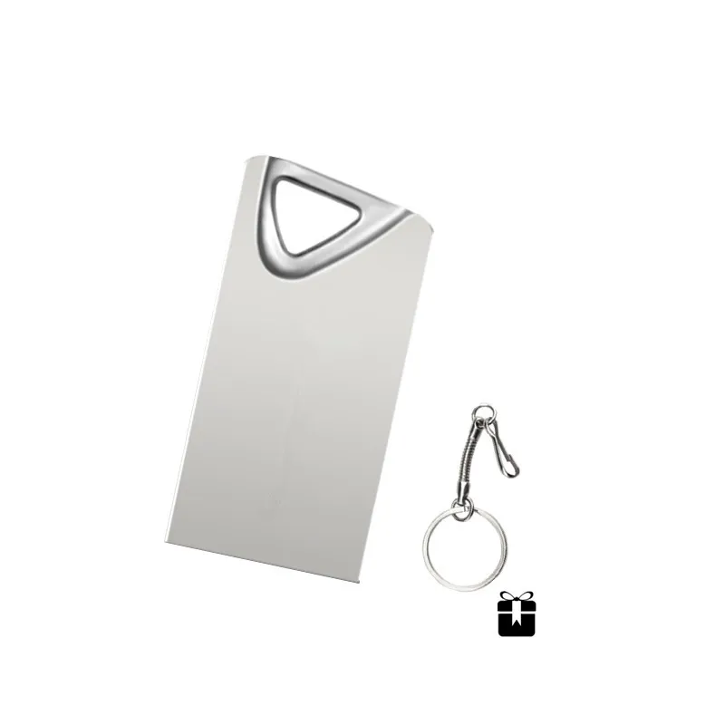 Silver Usb флеш-накопители, мини металлический флеш-накопитель, 128 ГБ, 64 ГБ, 32 ГБ, Keychai, флеш-накопитель, флеш-карта памяти, 16 ГБ, 8 ГБ, Memoria, Usb 2,0 - Цвет: Silver