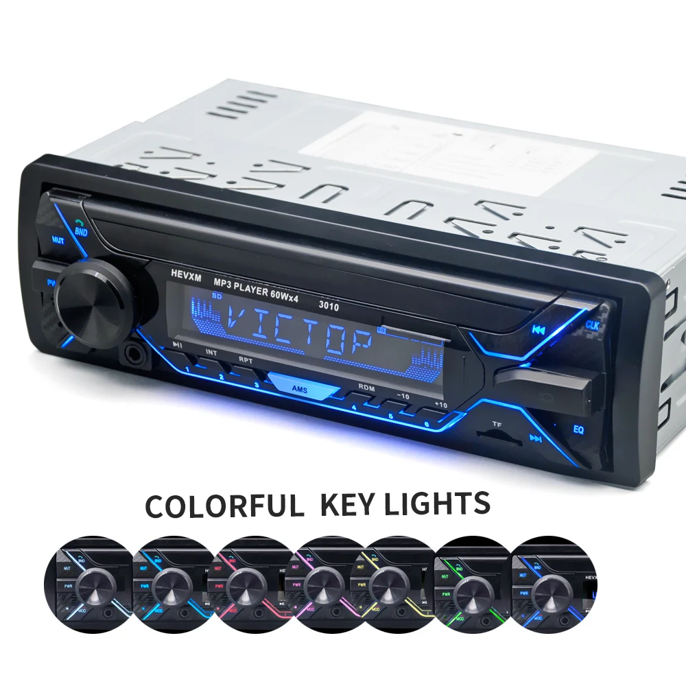 Автомагнитола LaBo 1din Авторадио Aux вход Bluetooth стерео радио MP3 мультимедийный плеер