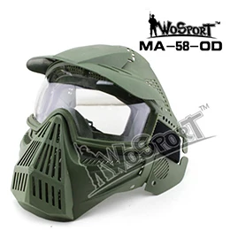 MA-58-OD Тактический Iron Warrior Маска Мульти Функция Железная Сетка Тактическая Маска с защитными и тактические для страйкбола, охоты СПОРТ - Цвет: MA-58-OD