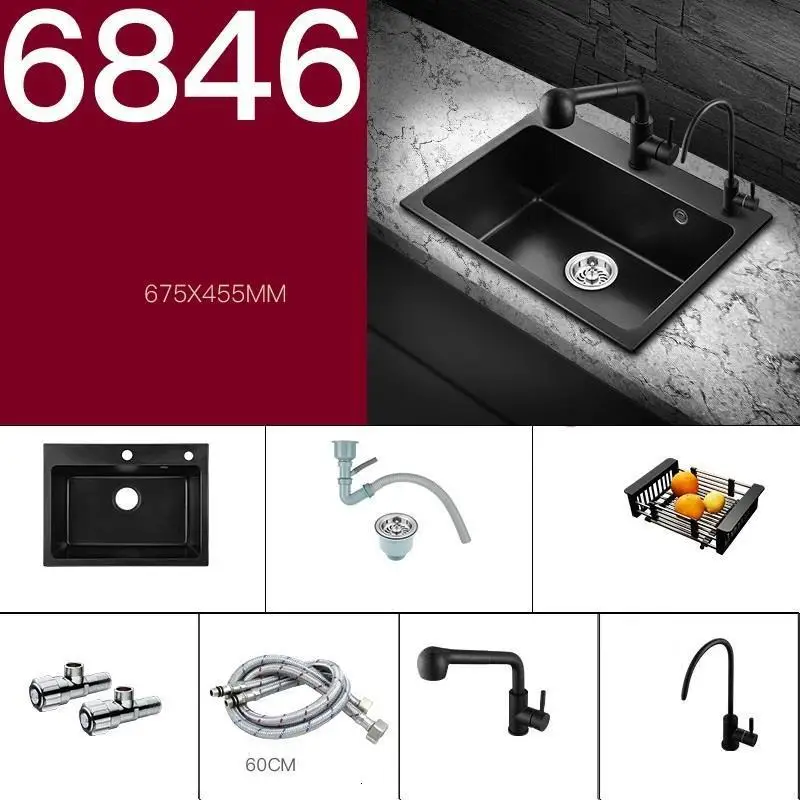 Number 13 Banheiro Lavandino Cucina Dissipador Lavello кухонный кран гранит Fregadero De Cocina Lavabo Cuba Pia Cozinha раковина для мытья посуды - Цвет: Number 13