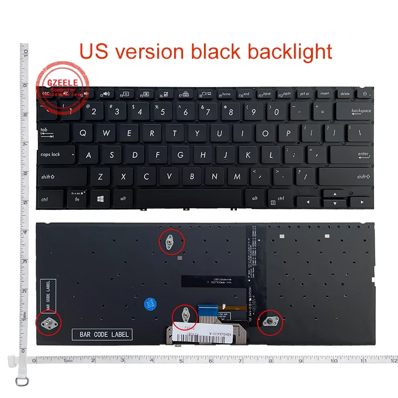 Teclado para Notebook Reiluminado EUA, ASUS, Zenbook
