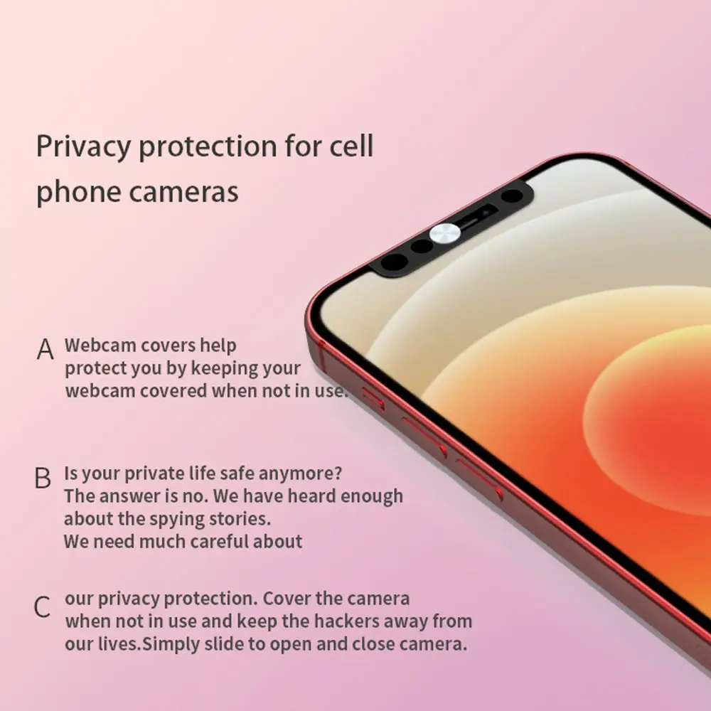 Webcam Cover 1/3PCS for Apple iPhone X 11 12 ProMax