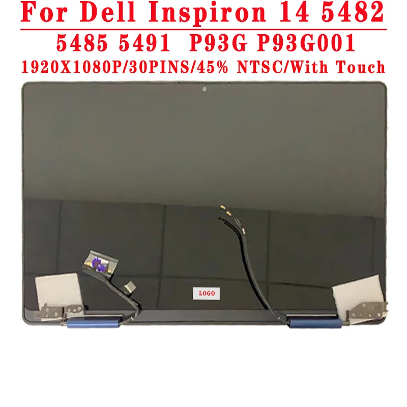 

14.0 inch 1920x1080 IPS FHD 30pin EDP LCD Screen With Touch Upper part For Dell Inspiron 14 5482 5485 5491 2-in-1 P93G P93G001