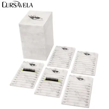 

Cursavela Lash Box Container 5 layers Acrylic Pallet Lash Holder Individual lash Volume Display Stand For Eyelash Extension Tool