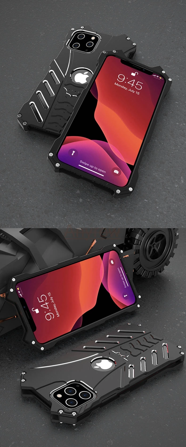 Противоударный алюминиевый бампер с Бэтменом для iphone XS MAX XR X 11 Pro SE 5S 6 6s 7 8 Plus бронированный чехол для телефона противоударный металлический чехол