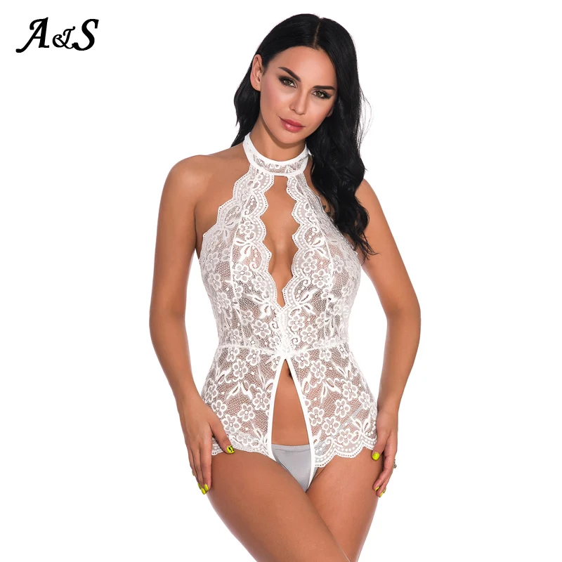 

Anbenser Women Lace Sexy Lingerie Open Crotch Teddy Porn Sex Temptation Corset Lenceria Mujer One Piece Babydoll Mini Bodysuit