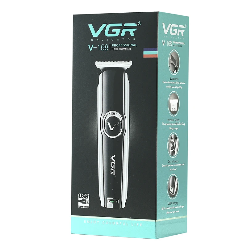 VGR V-168 Hair Clipper Professional Personal Care  USB Salon Washable Barber For Haircut Machine Trimmer For Men Beard VGR 168 6