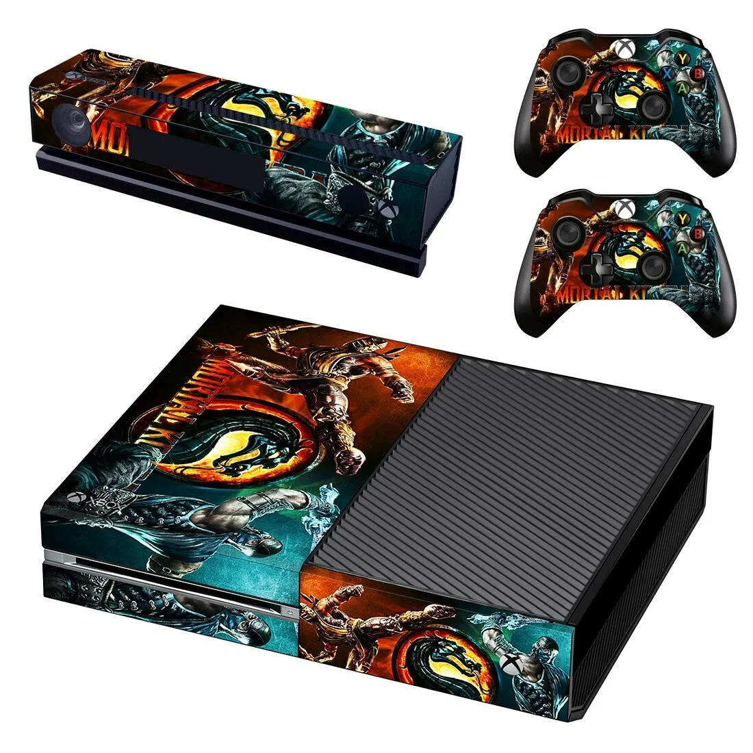 Наклейка s mmoral Kombat X для xbox one наклейки на кожу стикеры Adesivo для xbox one консоль Kinect два контроллера шкуры