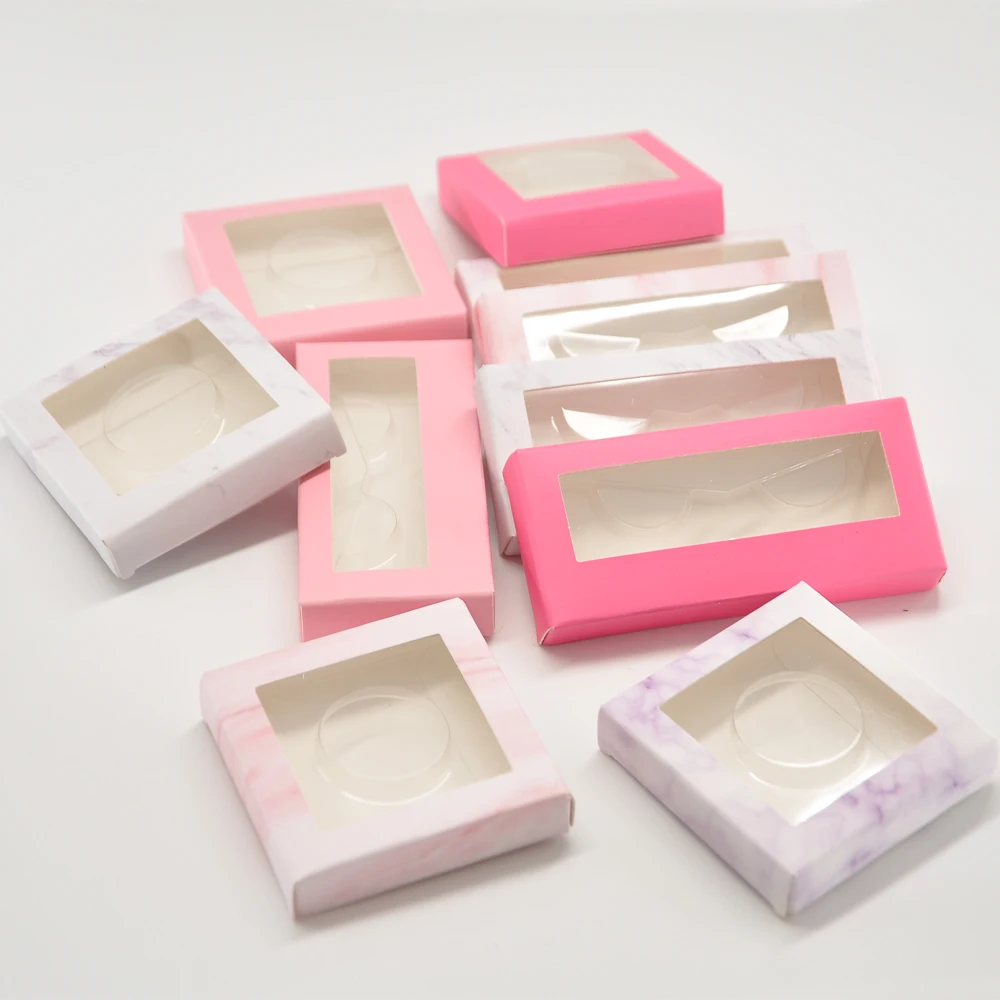 Cílios de Papel Caixa de Embalagem Caixas de Chicote Caixas de Papel Pacote Atacado Embalagem Logotipo Personalizado Falso Cils 25mm Vison Cílios Fornecedores 50 - 2 High Quality Beleza e saúde