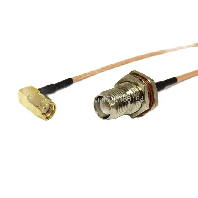 New Modem Coaxial Cable Rpsma Male Plug Right Angle To Rptnc Female Jack Connector Rg316 Cable