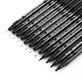 

1pcs New Water Based Brush Markers Different Size Pigment Liner Triangular Fineliner Pens For Art Supplies Stationery