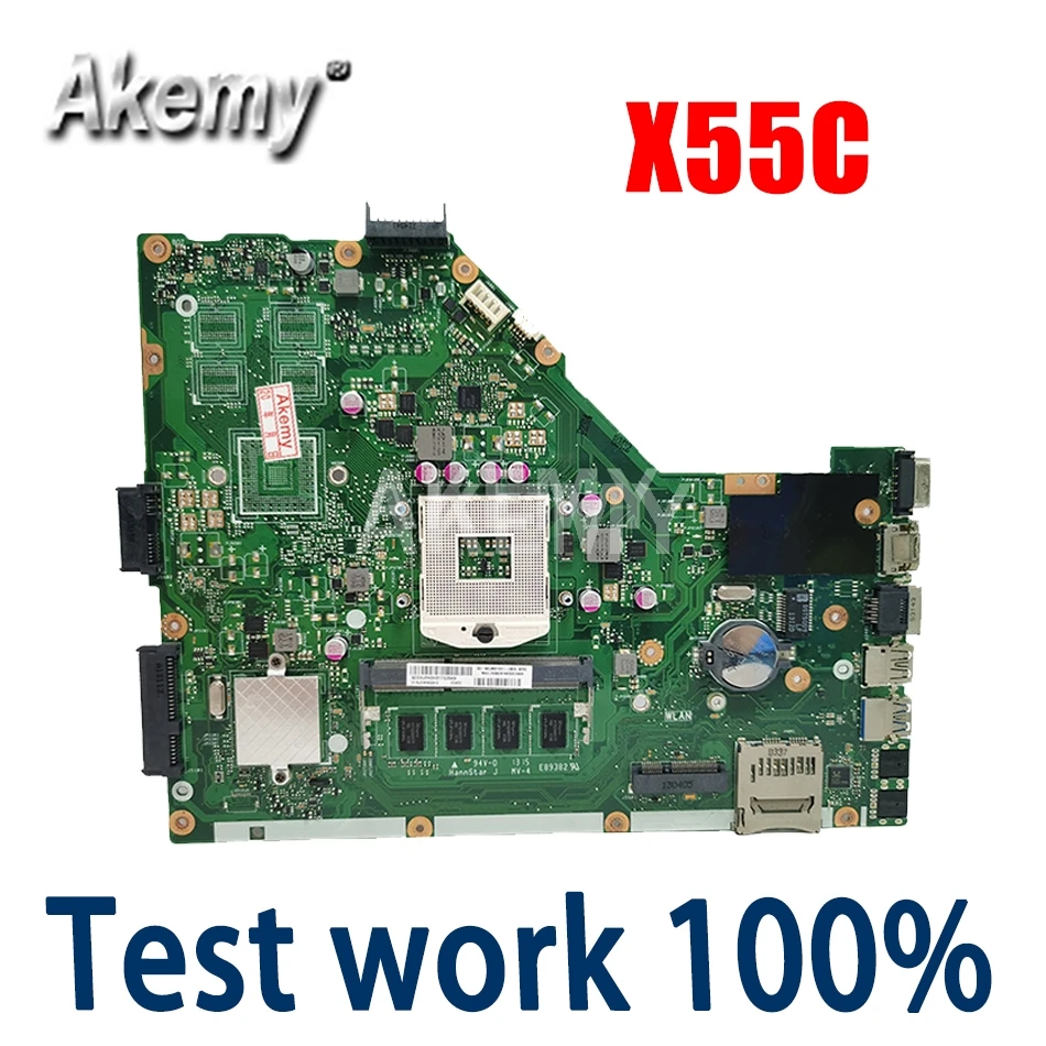 Материнская плата X55C X55VD для ноутбука Asus X55V системная SLJ8E REV.2.2 2 1 с ОЗУ Гб работает