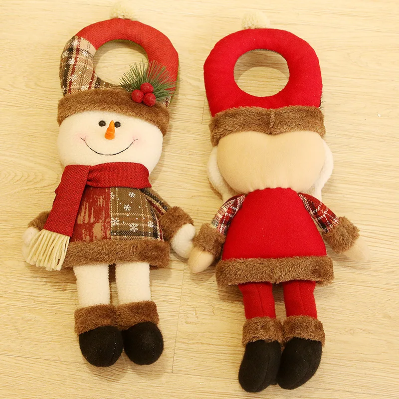 Рождественские детские игрушки куклы Санта Клаус снеговика Рождественская игрушка подвесной орнамент вечерние подарки Лось украшение для медвежонка реквизит 1/4 штуки в комплекте