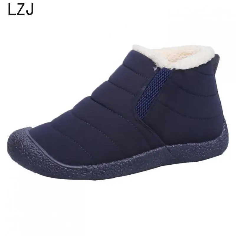 Новые женские ботинки; зимние ботинки; повседневные ботильоны; теплая зимняя обувь; зимняя женская обувь; большие размеры 35-46; Botas Mujer