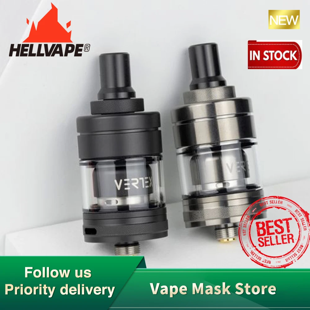 Бак Hellvape Vertex MTL RTA емкостью 3 5 мл со встроенной катушкой диаметром 22 мм испаритель