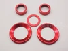 5pc Car Ignition Engine Start Stop Decorate Button Rings  Car Door Speaker Rings Trims For Honda Civic 2016 2017 2022 ► Photo 2/6