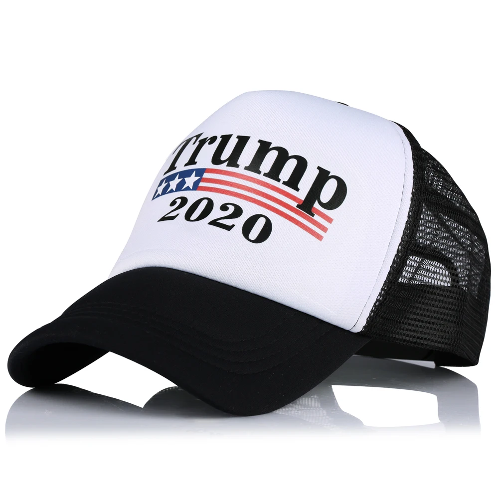 

Women's Snapback Hats Summer Breathable Mesh Baseball Cap Men Fashion TRUMP 2020 Adjustable Hip Hop Bones Unisex Outdoor Present