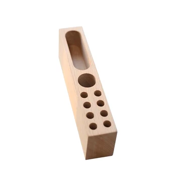 

Free Standing Wooden Desk Organizers Storage Pen Holder Name Card Large Capacity Classroom Office Space Saving Rectangle Pencil