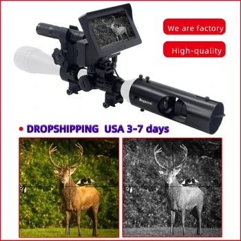 

DIY 4.3Inch Hunting Night Vision Riflescope Monocular with LCD Display and Infrared Flashlight for Tactical Night Vision Hunting