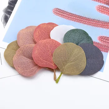 

10/30 pieces Multicolor Wedding festival supplies Eucalyptus leaves diy gifts box artificial plants home decor silk leaf cheap