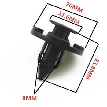 

For nissan qashqai accessories juke x-trail note Car Door Trim Panel Retainer Clip Plastic Bumper Fastener Buckle 20pcs