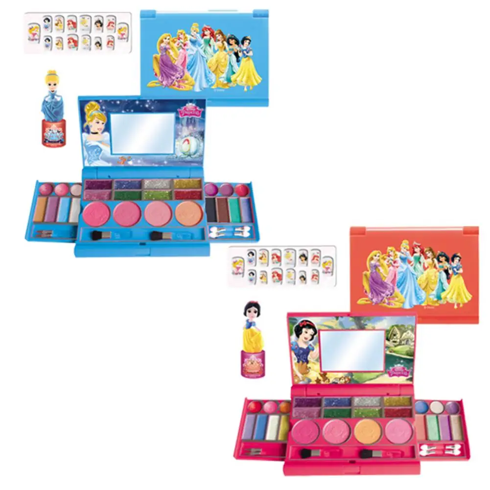Disney Children's Cosmetics Fashionable Notebook Makeup Box Play House Toy Gift Makeup Toy Suit For Children Birthday Gift