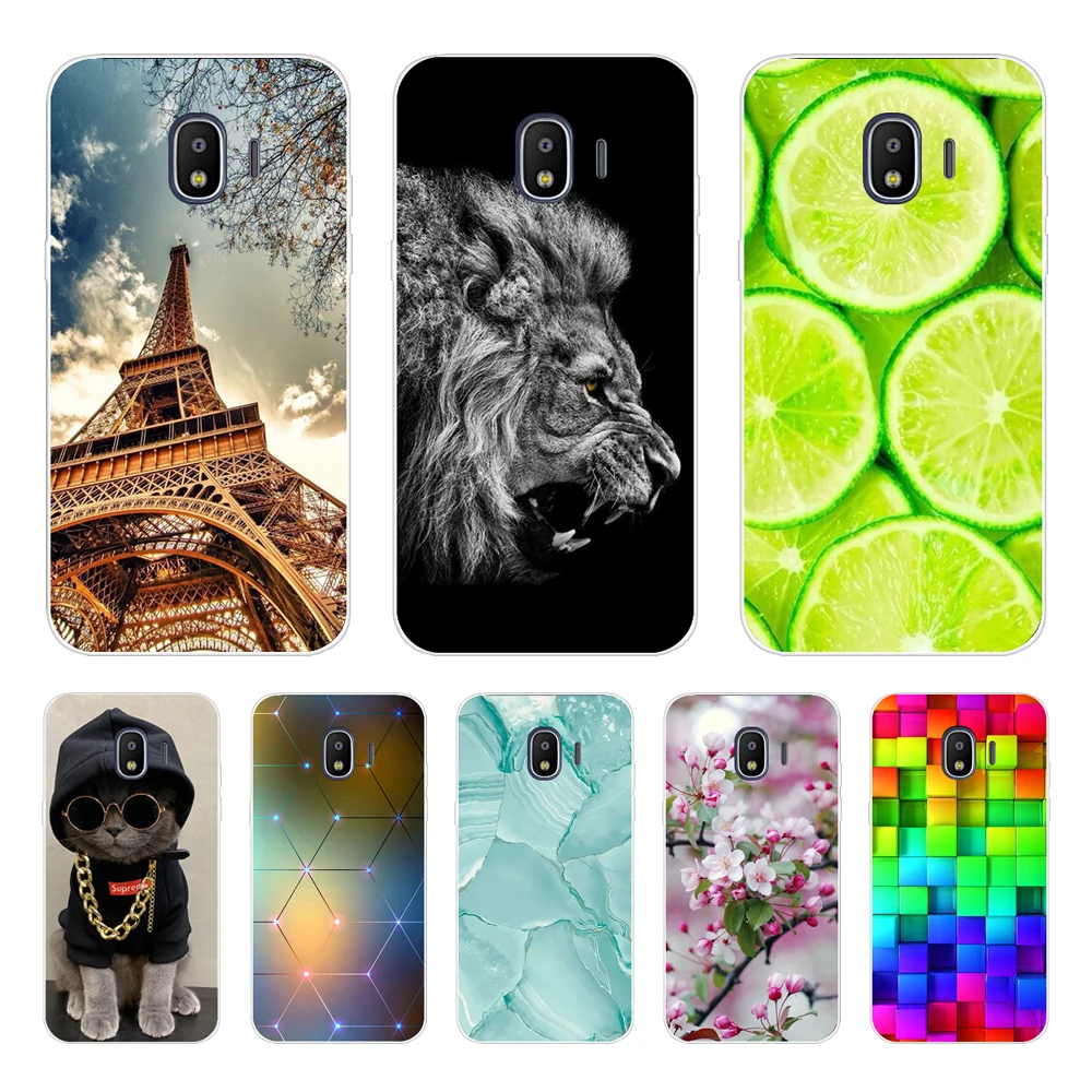 Custodia Per Samsung J2 Core Custodia Cover Posteriore In Silicone Custodia Per Samsung Galaxy J2 Core 2018 J 2 Sm-J260F J260F J260 Fiore Rosa