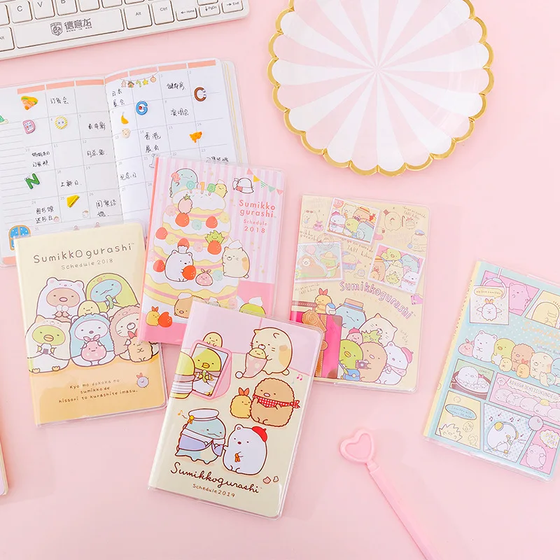 9 упак./лот Kawaii Сумико гураши девушка сердце Блокнот Дневник Книга Упражнение пуля журнал Подарочный блокнот канцелярские принадлежности