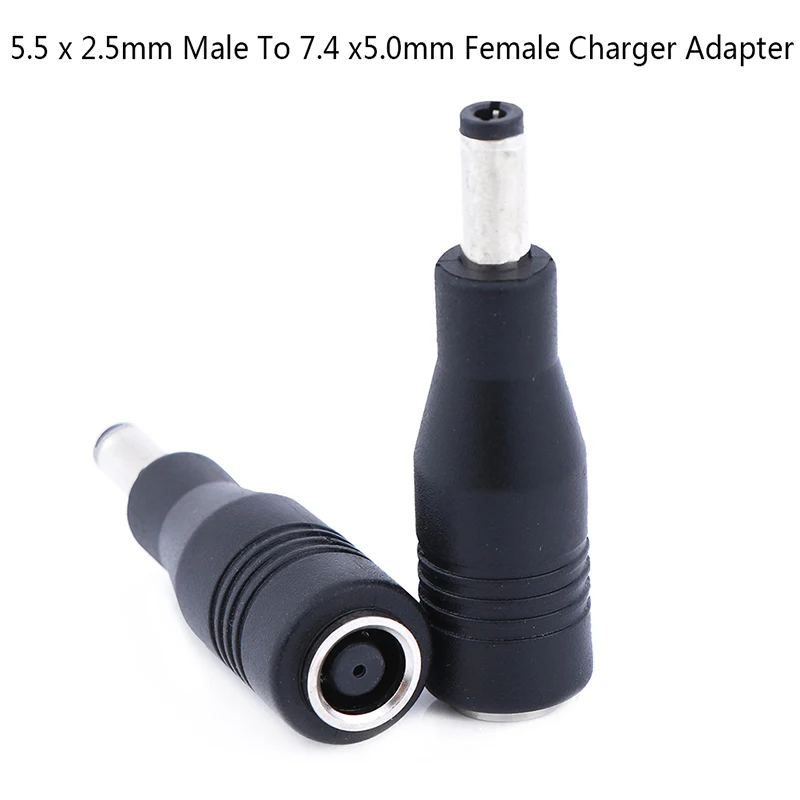

1Pc Connector DC Power 5.5 X 2.5mm Male To 7.4 X5.0mm Female Charger Adapter