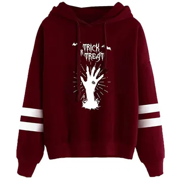 

hoodie sweatshirt Women Casual Halloween Print Long Sleeve Drawstring Hooded Sweatshirt lady clothes moletom feminino