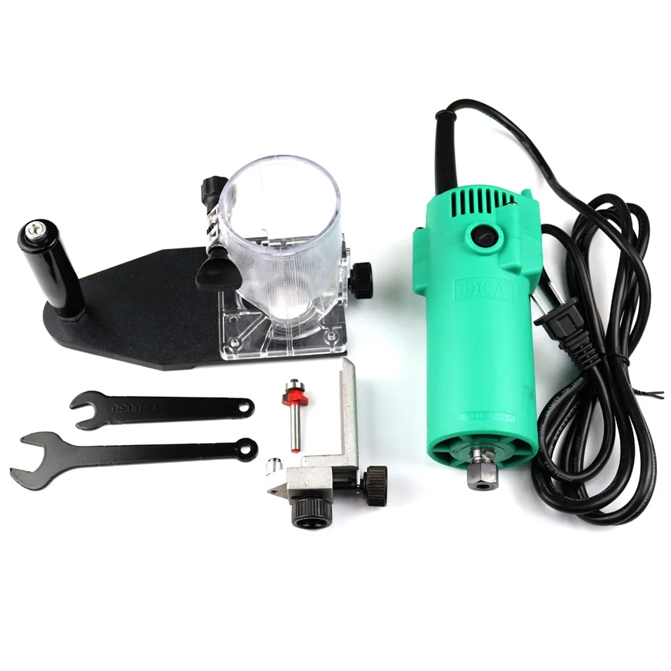 M1PFF026 350W DCA wood edge banding trimmer end cutter Fixed Base