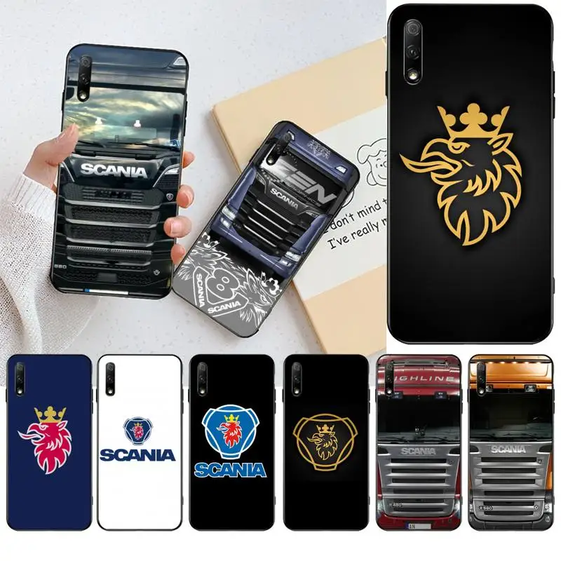 Мягкий Силиконовый ТПУ чехол для телефона HPCHCJHM SCANIA Truck Huawei Honor 20 10 9 8 8x 8c 9x 7c 7a Lite view