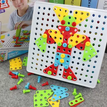 

360x200x100mm Kids Electric Drill Nut Assembled Tools Educational Building Block Puzzle Toy for Children Boys Gifts